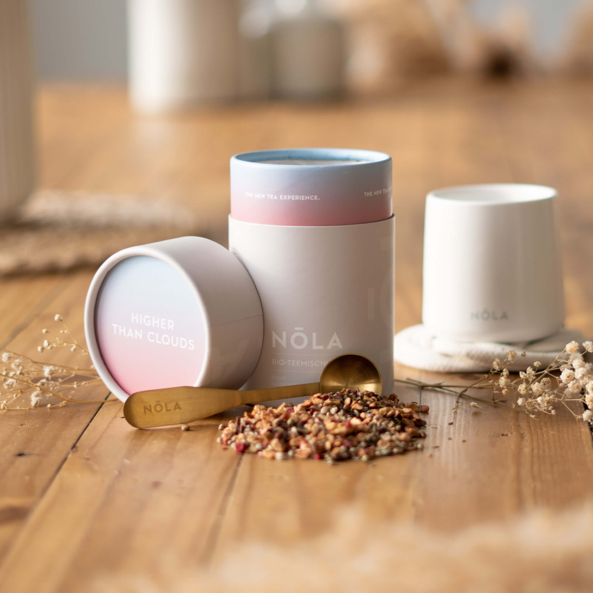 BIO Früchtetee mit Hanfsamen, Himbeeren & Hibiskus