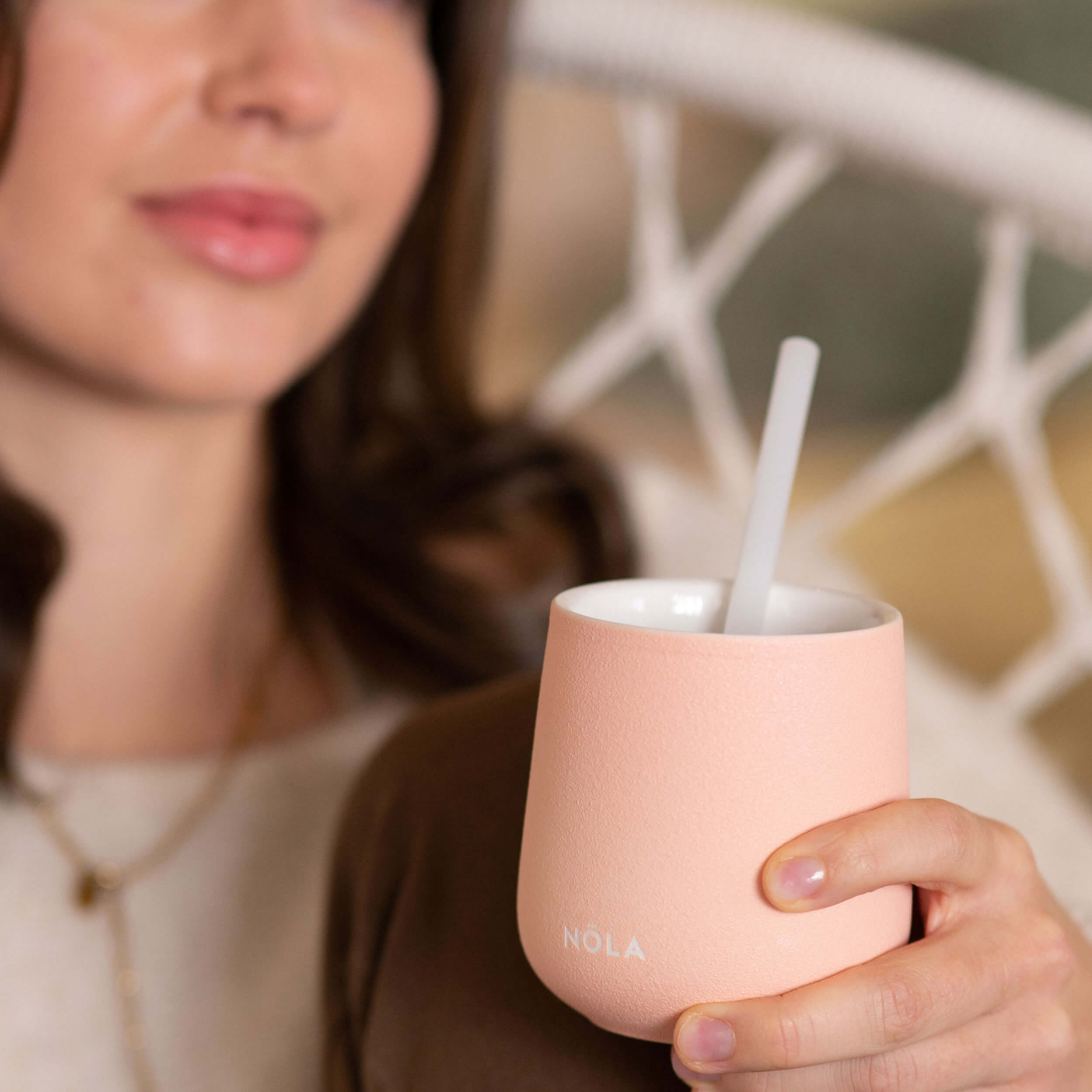 Glastrinkhalme für heiße & kalte Getränke 4er-Set (weiß)