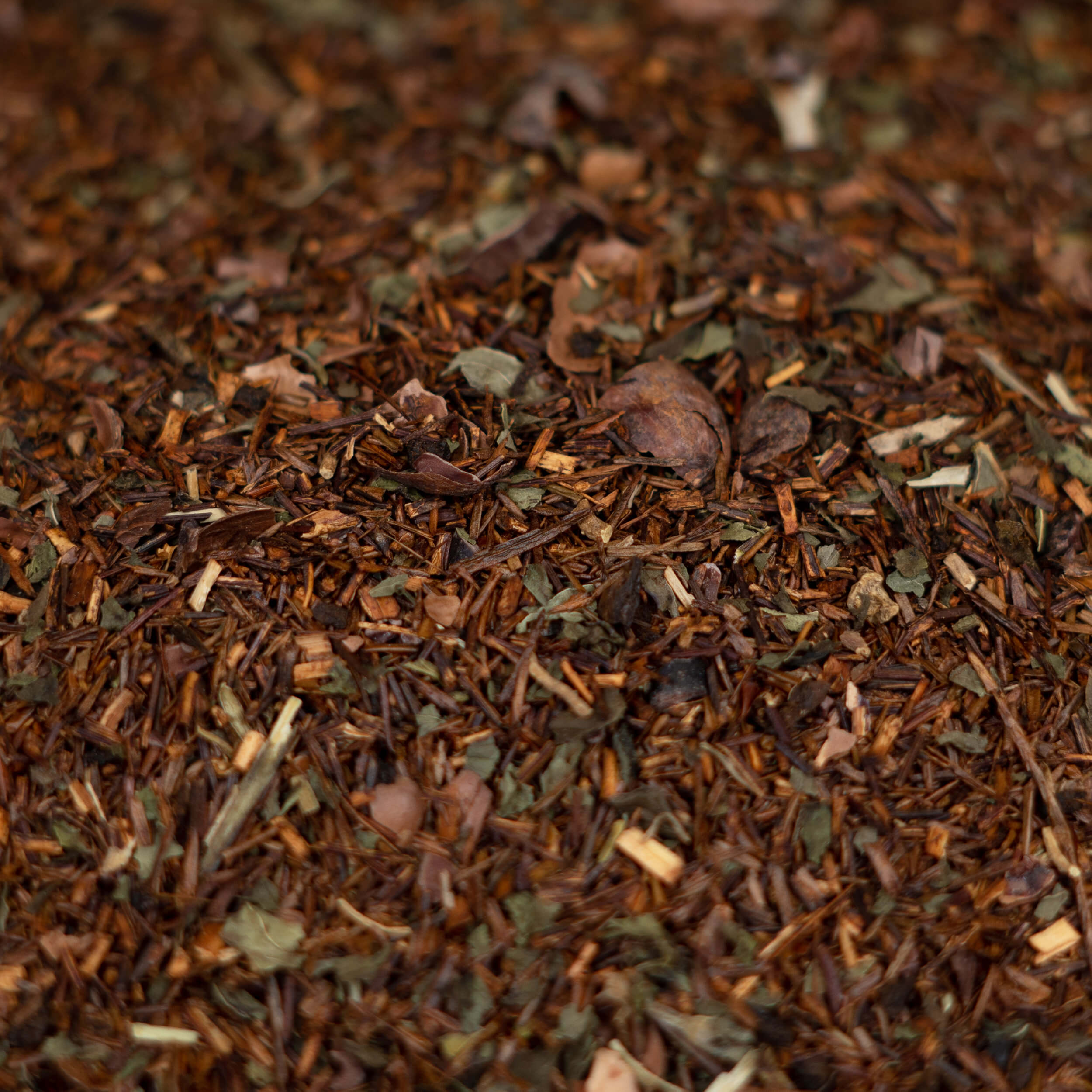 BIO Rooibos-Tee mit Kakaoschalen, Pfefferminze & Baldrianwurzel